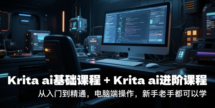 krita ai基础课程+Krita ai进阶课程，从入门到精通，电脑端操作，新手老手都可以学-客创社 - 专注互联网轻资产创业及网络项目资源整合与分享客创社-免费且强大的项目分享网站！