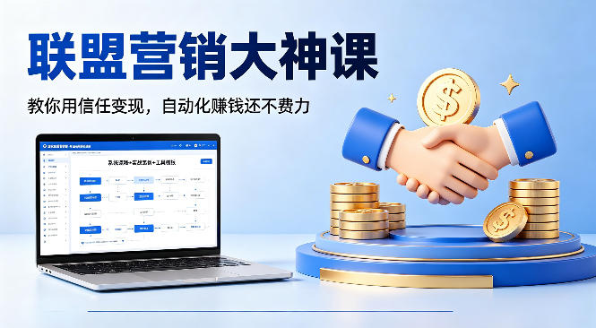 联盟营销大神课，教你用信任变现，自动化賺钱还不费力【原创双语字幕】客创社区-专注互联网轻资产资源整合与分享客创社区-专注互联网轻资产资源整合与分享