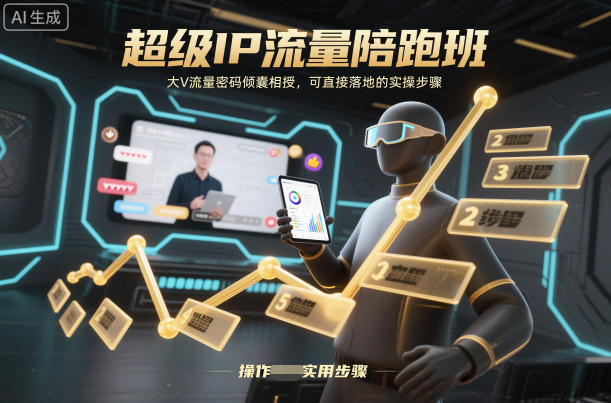 超级IP流量陪跑班，大V流量密码倾囊相授，可直接落地的实操步骤客创社区-专注互联网轻资产资源整合与分享客创社区-专注互联网轻资产资源整合与分享