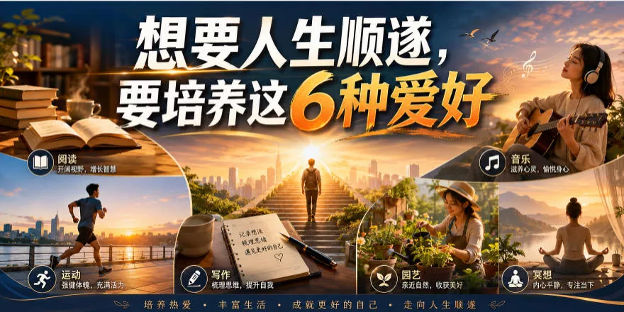 公众号付费文章：想要人生顺遂，要培养这6种爱好星享资源网星享资源网