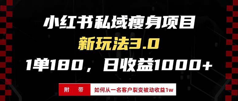 小红书瘦身项目3.0模式，新手小白日赚收益1000+(附从一名客户裂变收益…客创社 - 专注互联网轻资产创业及网络项目资源整合与分享客创社 - 专注互联网轻资产创业及网络项目资源整合与分享