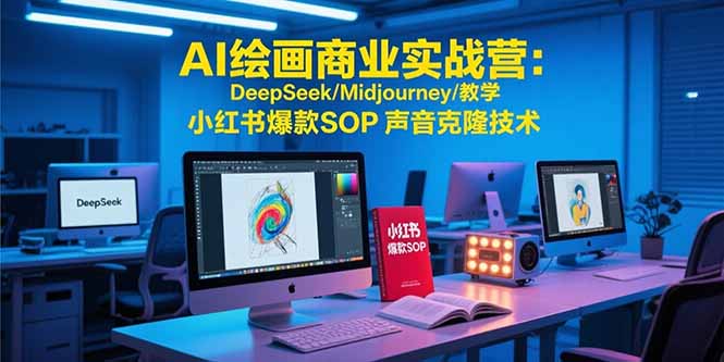 AI绘画商业实战营：DeepSeek/Midjourney/教学 小红书爆款SOP 声音克隆技术客创社区-专注互联网轻资产资源整合与分享客创社区-专注互联网轻资产资源整合与分享
