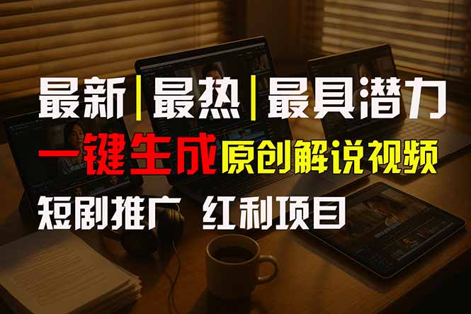 短剧推广新思路，AI一键生成原创解说视频，10分钟产出100条，30天赚了5.5w客创社区-专注互联网轻资产资源整合与分享客创社区-专注互联网轻资产资源整合与分享