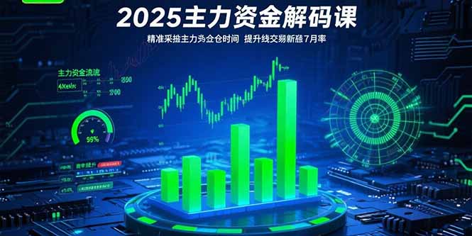 2025主力资金解码课：精准捕捉主力建仓时机，提升短线交易胜率(更新7月客创社区-专注互联网轻资产资源整合与分享客创社区-专注互联网轻资产资源整合与分享