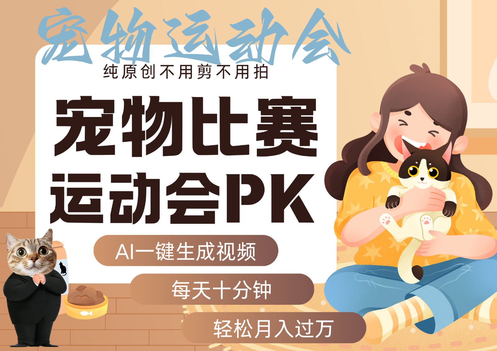 AI萌宠运动员跳水 射击 篮球 足球比赛 每天十分钟 附详细提示词文案库 代替做…客创社区-专注互联网轻资产资源整合与分享客创社区-专注互联网轻资产资源整合与分享