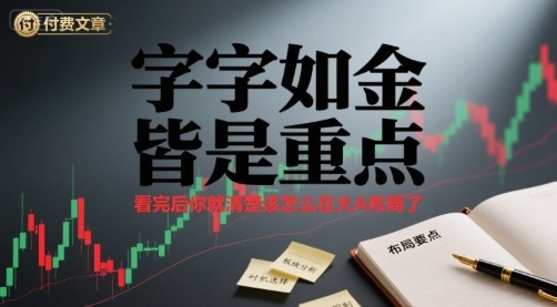 付费文章：字字如金 皆是重点， 看完后 你就清楚该怎么在大A布局了客创社区-专注互联网轻资产资源整合与分享客创社区-专注互联网轻资产资源整合与分享
