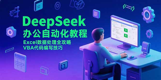 DeepSeek办公自动化教程，Excel数据处理全攻略，VBA代码编写技巧客创社区-专注互联网轻资产资源整合与分享客创社区-专注互联网轻资产资源整合与分享