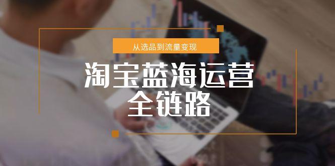 淘宝蓝海运营全链路，从选品到流量变现，小类目突围完整方案客创社区-专注互联网轻资产资源整合与分享客创社区-专注互联网轻资产资源整合与分享