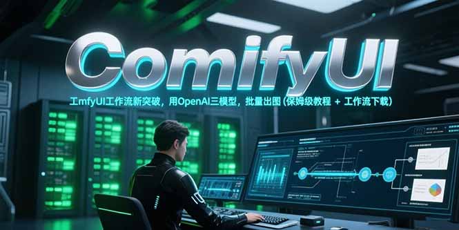 ComfyUI工作流新突破，用OpenAI三模型，批量出图(保姆级教程+工作流下载客创社区-专注互联网轻资产资源整合与分享客创社区-专注互联网轻资产资源整合与分享