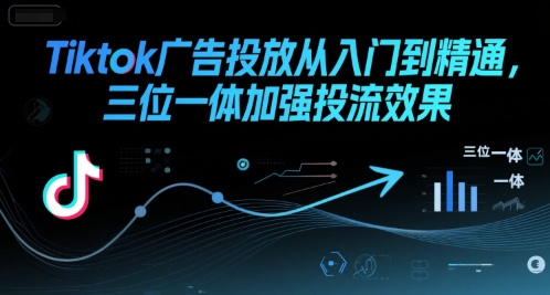 Tiktok广告投放从入门到精通，三位一体加强投流效果客创社区-专注互联网轻资产资源整合与分享客创社区-专注互联网轻资产资源整合与分享