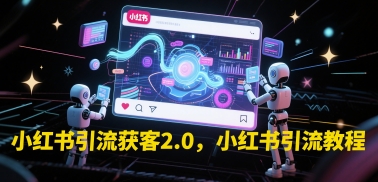 小红书引流获客2.0，小红书引流教程客创社区-专注互联网轻资产资源整合与分享客创社区-专注互联网轻资产资源整合与分享