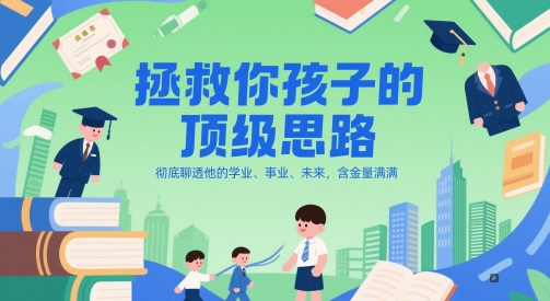 付费文章：拯救你孩子的顶级思路，彻底聊透他的学业、事业、未来，含金量满满客创社区-专注互联网轻资产资源整合与分享客创社区-专注互联网轻资产资源整合与分享