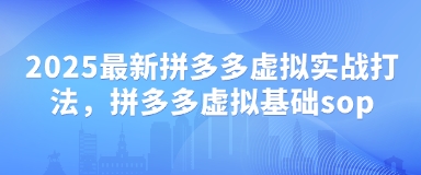 2025最新拼多多虚拟实战打法，拼多多虚拟基础sop客创社区-专注互联网轻资产资源整合与分享客创社区-专注互联网轻资产资源整合与分享