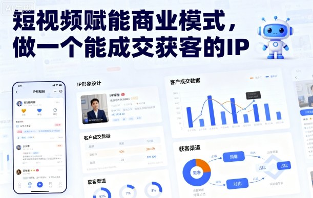 短视频赋能商业模式，做一个能成交获客的IP客创社区-专注互联网轻资产资源整合与分享客创社区-专注互联网轻资产资源整合与分享