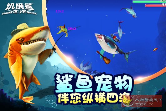 饥饿鲨：世界6.4.30完美版★成为饥饿鲨鱼，吃尽整个世界客创社区-专注互联网轻资产资源整合与分享客创社区-专注互联网轻资产资源整合与分享