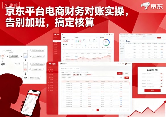 京东平台电商财务对账实操，告别加班，搞定核算客创社区-专注互联网轻资产资源整合与分享客创社区-专注互联网轻资产资源整合与分享