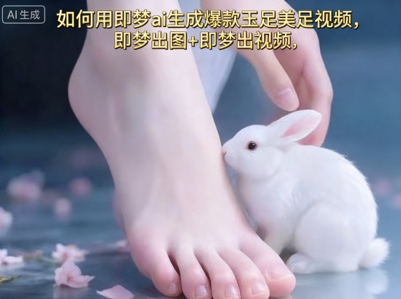 如何用即梦ai生成爆款玉足美足视频，即梦出图+即梦出视频，快速涨粉客创社区-专注互联网轻资产资源整合与分享客创社区-专注互联网轻资产资源整合与分享