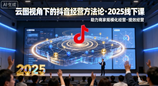云图视角下的抖音经营方法论，2025线下课，助力商家规模化经营，提效经营(录音+字幕)客创社区-专注互联网轻资产资源整合与分享客创社区-专注互联网轻资产资源整合与分享