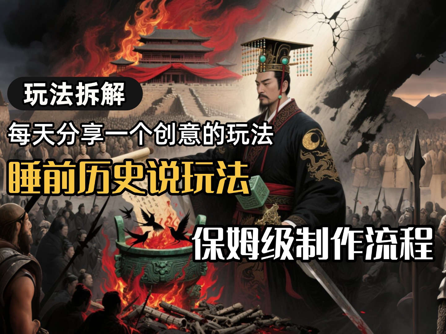 13条作品涨粉24.5万，全流程拆解睡前历史说，保姆级教程客创社区-专注互联网轻资产资源整合与分享客创社区-专注互联网轻资产资源整合与分享