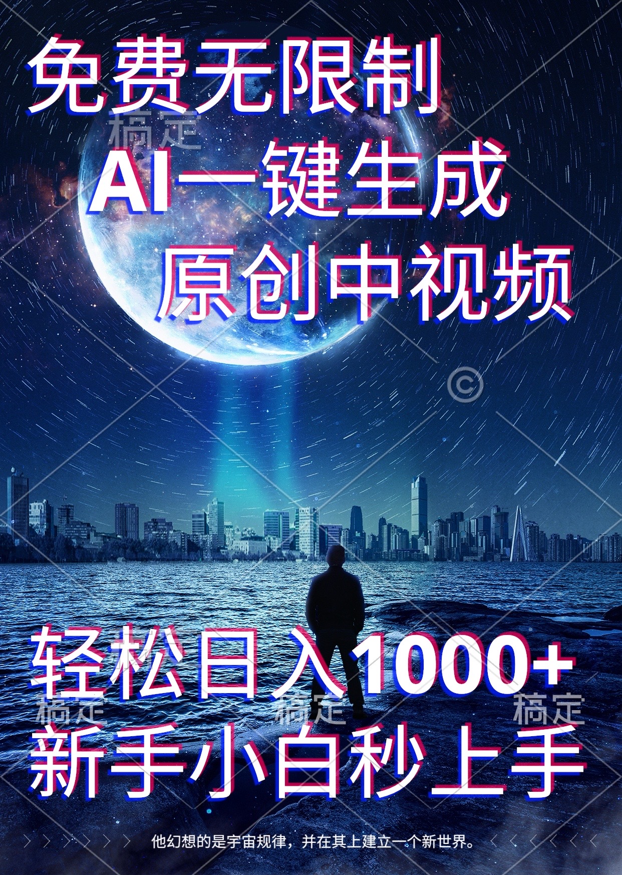 免费无限制，AI一键生成原创中视频，新手小白轻松日入1000+，超简单，可矩阵，可发全平台客创社区-专注互联网轻资产资源整合与分享客创社区-专注互联网轻资产资源整合与分享