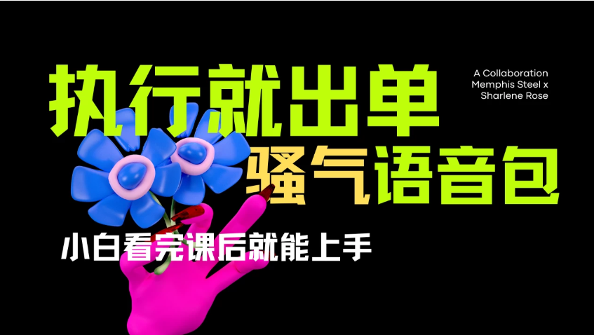 爆火全网的开车导航骚气语音包。只要执行就出单，小白看完课程就能实操，当天收益2000+客创社区-专注互联网轻资产资源整合与分享客创社区-专注互联网轻资产资源整合与分享