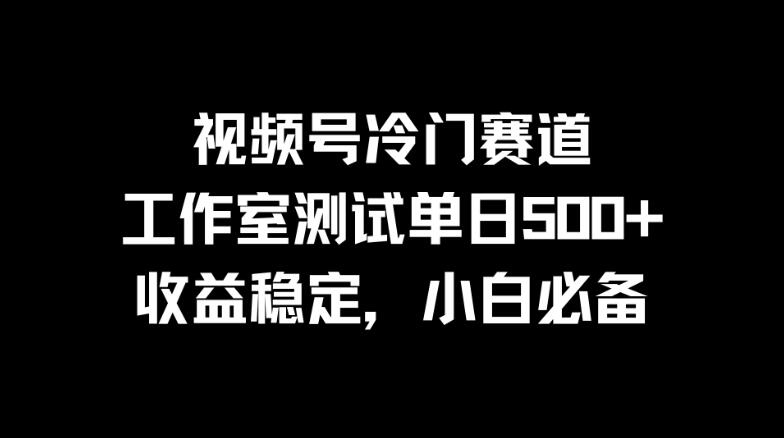 视频号冷门赛道，工作室测试单日500+，收益稳定，小白必备客创社区-专注互联网轻资产资源整合与分享客创社区-专注互联网轻资产资源整合与分享