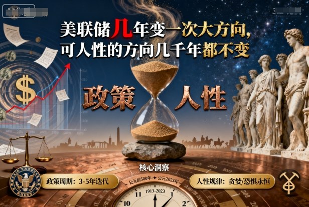 付费文章：美联储几年变一次大方向，可人性的方向几千年都不变客创社区-专注互联网轻资产资源整合与分享客创社区-专注互联网轻资产资源整合与分享