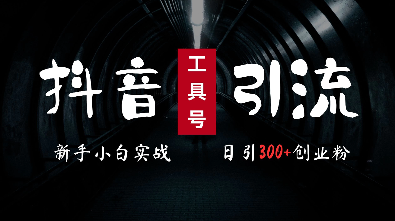 2024最新抖音工具号引流玩法,高效日引300+创业粉,当天变现5000+,小白也可成为实战高手
