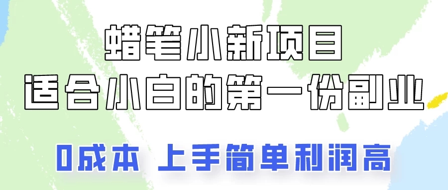 蜡笔小新项目拆解，小白一个月也能多赚3000+客创社区-专注互联网轻资产资源整合与分享客创社区-专注互联网轻资产资源整合与分享