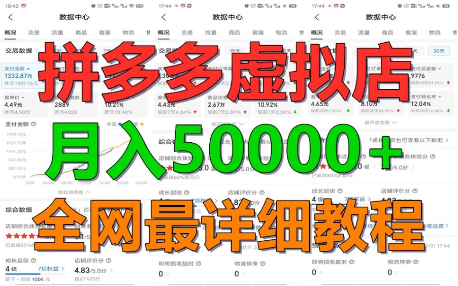拼多多虚拟电商月入50000+你干你也行，暴利稳定长久，副业首选客创社区-专注互联网轻资产资源整合与分享客创社区-专注互联网轻资产资源整合与分享