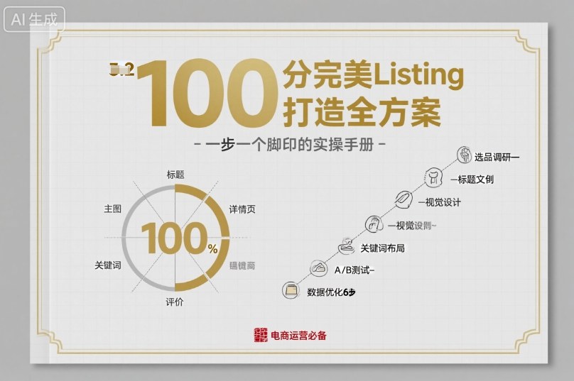100分完美Listing打造全方案，想要完美listing必须是需要一步一个脚印的客创社区-专注互联网轻资产资源整合与分享客创社区-专注互联网轻资产资源整合与分享