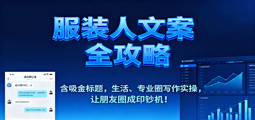 服装人文案全攻略，含吸金标题，生活、专业圈写作实操，让朋友圈成印钞机！客创社区-专注互联网轻资产资源整合与分享客创社区-专注互联网轻资产资源整合与分享