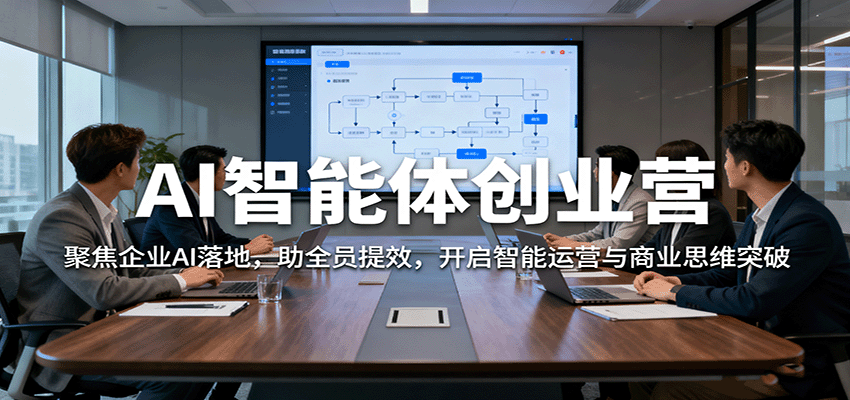 AI智能体创业营：聚焦企业AI落地，助全员提效，开启智能运营与商业思维突破客创社区-专注互联网轻资产资源整合与分享客创社区-专注互联网轻资产资源整合与分享