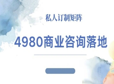 4980商业咨询师落地课程-ip运营高客单教程客创社区-专注互联网轻资产资源整合与分享客创社区-专注互联网轻资产资源整合与分享
