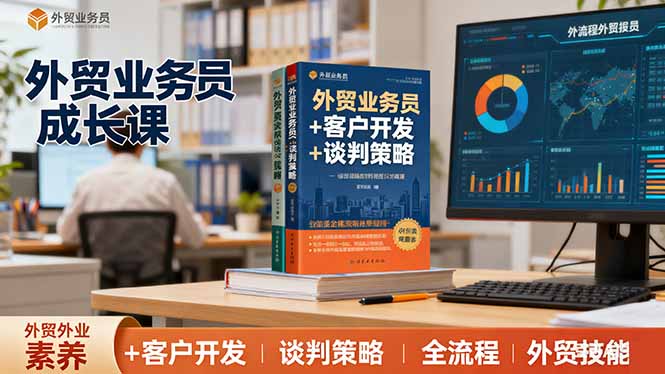 外贸业务员成长课：职业素养+客户开发+谈判策略、掌握全流程外贸技能客创社区-专注互联网轻资产资源整合与分享客创社区-专注互联网轻资产资源整合与分享