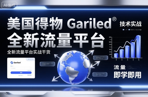 美国得物Gariled技术实战，全新流量平台​实战干货，即学即用客创社区-专注互联网轻资产资源整合与分享客创社区-专注互联网轻资产资源整合与分享