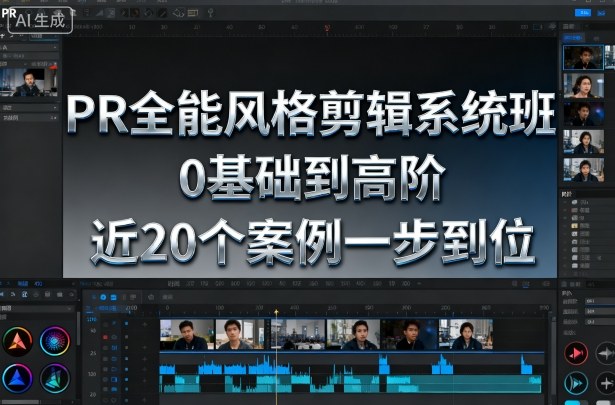 PR全能风格剪辑系统班，0基础到高阶，近20个案例一步到位客创社区-专注互联网轻资产资源整合与分享客创社区-专注互联网轻资产资源整合与分享