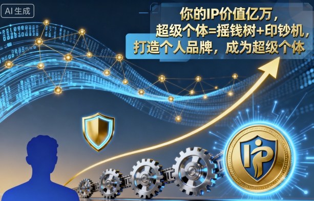 你的IP价值亿万，超级个体=摇钱树+印钞机，打造个人品牌，成为超级个体客创社区-专注互联网轻资产资源整合与分享客创社区-专注互联网轻资产资源整合与分享