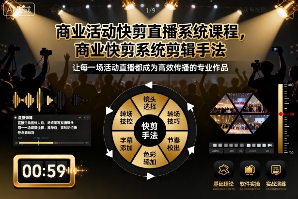 商业活动快剪直播系统课程，商业快剪系统剪辑手法客创社区-专注互联网轻资产资源整合与分享客创社区-专注互联网轻资产资源整合与分享