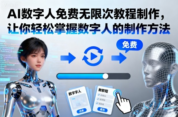 AI数字人免费无限次教程制作,让你轻松掌握数字人的制作方法-茉莉小栈