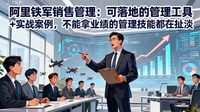 阿里铁军销售管理：可落地的管理工具+实战案例，不能拿业绩的管理都在扯淡客创社区-专注互联网轻资产资源整合与分享客创社区-专注互联网轻资产资源整合与分享