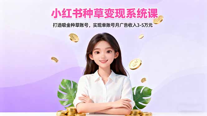 小红书种草变现系统课：打造吸金种草账号，实现单账号月广告收入3-5万元客创社区-专注互联网轻资产资源整合与分享客创社区-专注互联网轻资产资源整合与分享