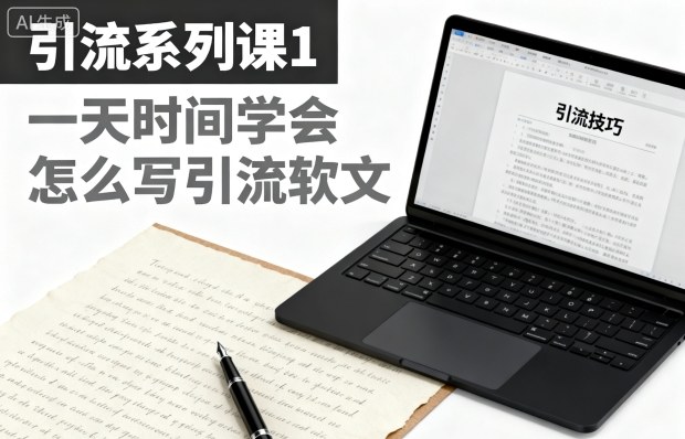 引流系列课1，一天时间学会怎么写引流软文客创社区-专注互联网轻资产资源整合与分享客创社区-专注互联网轻资产资源整合与分享