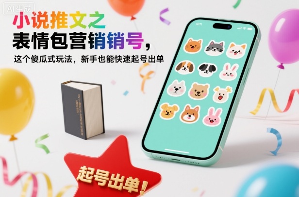 小说推文之表情包营销号，这个傻瓜式玩法，新手也能快速起号出单客创社区-专注互联网轻资产资源整合与分享客创社区-专注互联网轻资产资源整合与分享