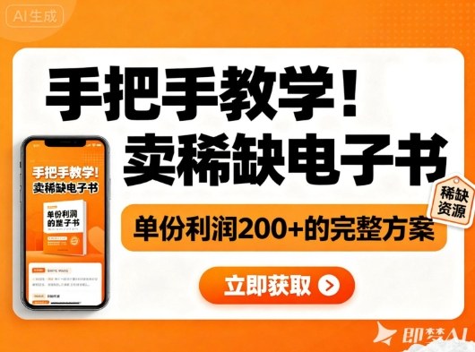 手把手教学！在小红书卖稀缺电子书，单份利润2张+的完整方案客创社区-专注互联网轻资产资源整合与分享客创社区-专注互联网轻资产资源整合与分享