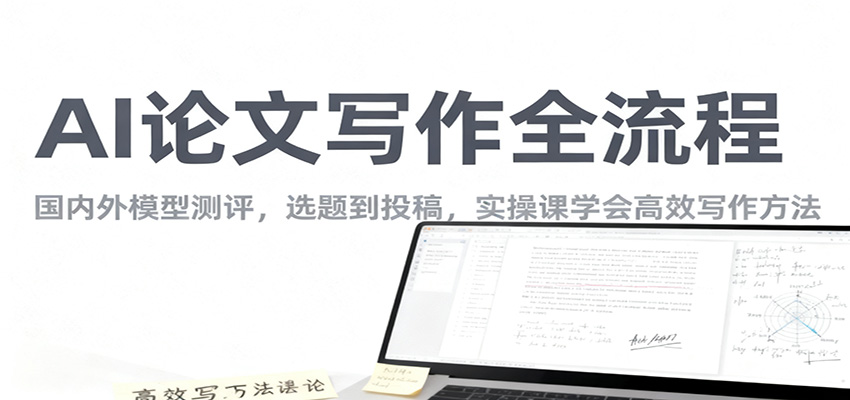 AI论文写作全流程，国内外模型测评，选题到投稿，实操课学高效写作方法-鱼见海资源网-免费PHP网站源码模板,插件软件网创AI智能体资源分享平台！