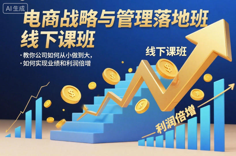 电商战略与管理落地班线下课，教你公司如何从小做到大，如何实现业绩和利润倍增【录音】客创社区-专注互联网轻资产资源整合与分享客创社区-专注互联网轻资产资源整合与分享