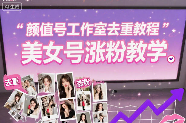 颜值号工作室去重教程，美女号涨粉教学客创社区-专注互联网轻资产资源整合与分享客创社区-专注互联网轻资产资源整合与分享