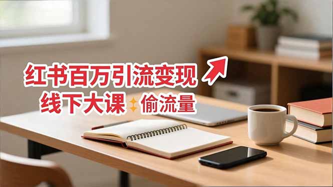 小红书百万引流变现-11月线下大课：分享从0到百万引流路径，手把手教偷流量、拿结果客创社区-专注互联网轻资产资源整合与分享客创社区-专注互联网轻资产资源整合与分享