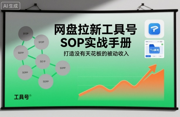 网盘拉新工具号SOP实战手册，打造没有天花板的被动收入客创社区-专注互联网轻资产资源整合与分享客创社区-专注互联网轻资产资源整合与分享